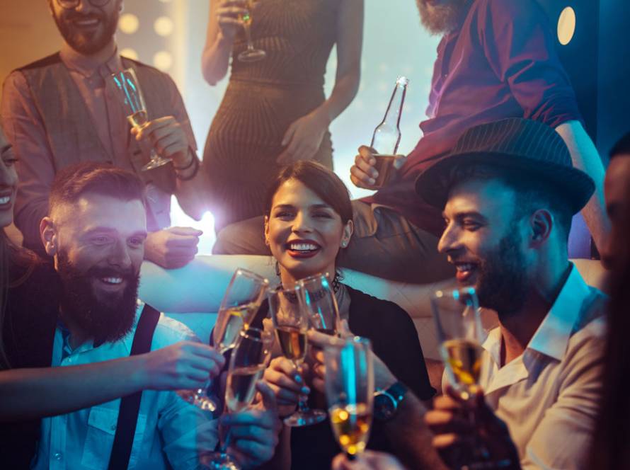 Friends at a party